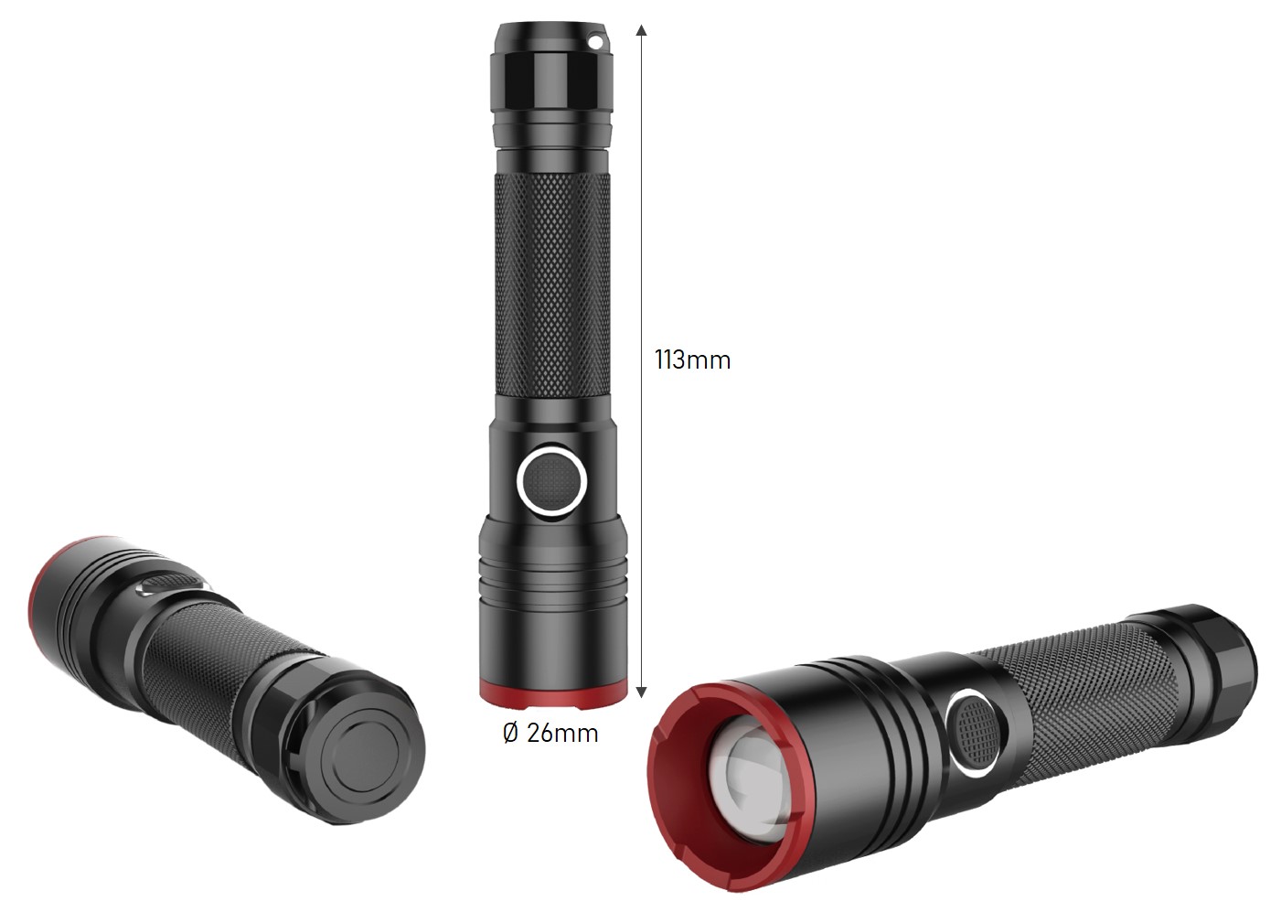 Midi-Lux - LED-Taschenlampe mit bis zu 450 Lumen