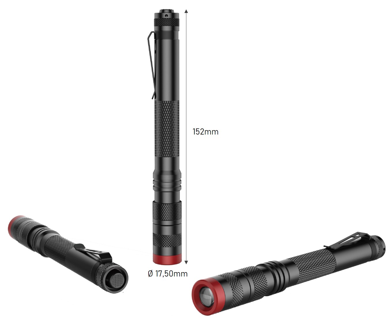 Mikro-Lux, aufladbare LED-Taschenlampe - 250 Lumen