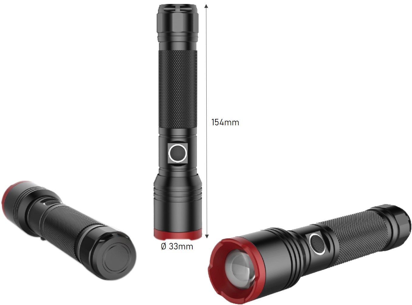 Macro-Lux, aufladbare LED-Taschenlampe - 1000 Lumen